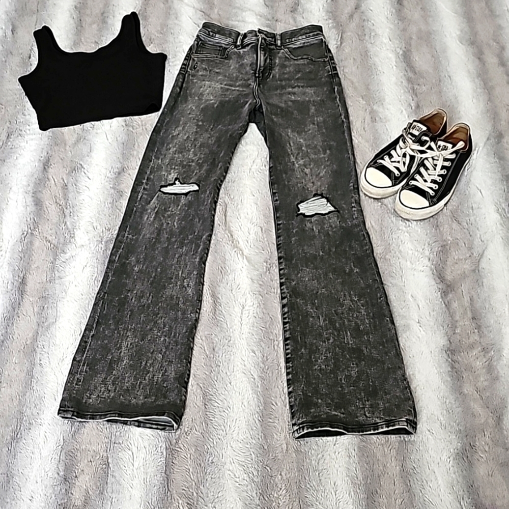 Express Brand Bootcut High Rise Jeans, Size 2 Regular - Like New